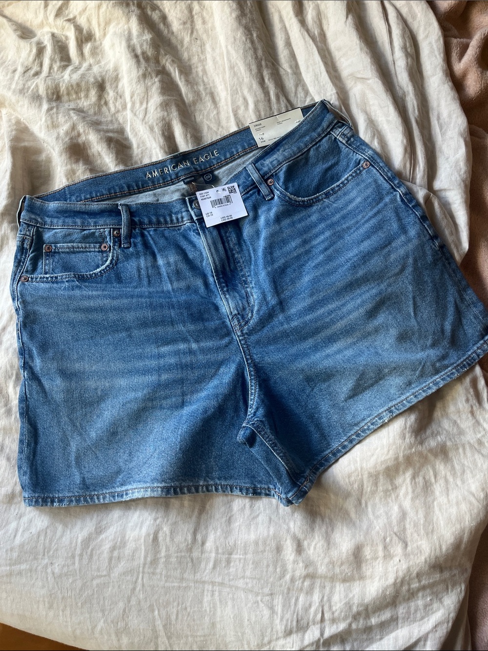 American Eagle Outfitters Light Blue Denim Shorts (size 16, 33W)